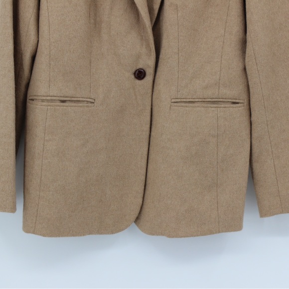ORVIS Blazer Suit Jack Wool Tan Camel Hair Size 12 - Picture 10 of 10